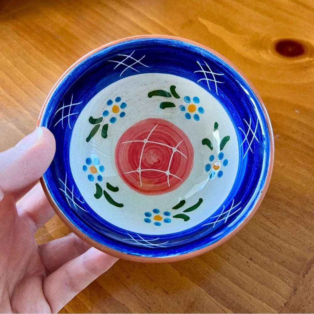 Louis Yaneiro Portugal Colorful Hand-Painted Ceramic Bowl